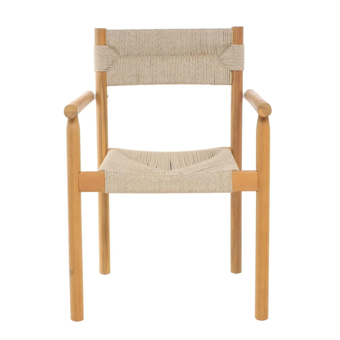 Les chaises OVALLE style scandinave Fabriquées en acacia massif et corde offrent un design intemporel