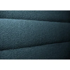 Lit avec tête de lit lignes bouclette et sommier tapissier