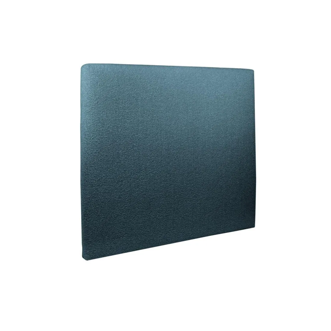 Lit avec tête de lit tapissier bouclette et sommier kit Bleu