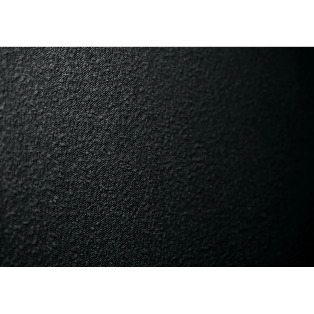 Lit coffre avec tête de lit tapissier Bouclette Noir