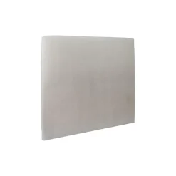 Lit coffre avec tête de lit tapissier Velours Gris clair