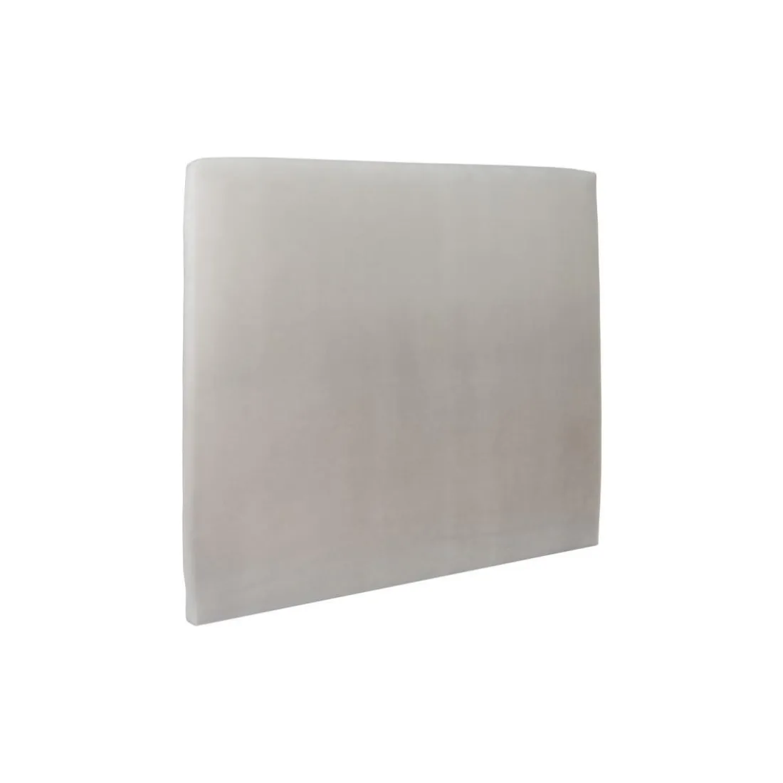 Lit coffre avec tête de lit tapissier Velours Gris clair