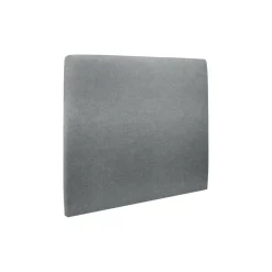 Lit coffre avec tête de lit tapissier Tissu Gris anthracite