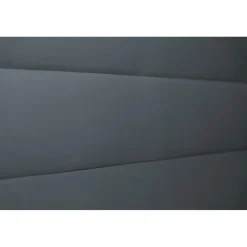 Lit coffre avec tête de lit lignes Velours Gris anthracite