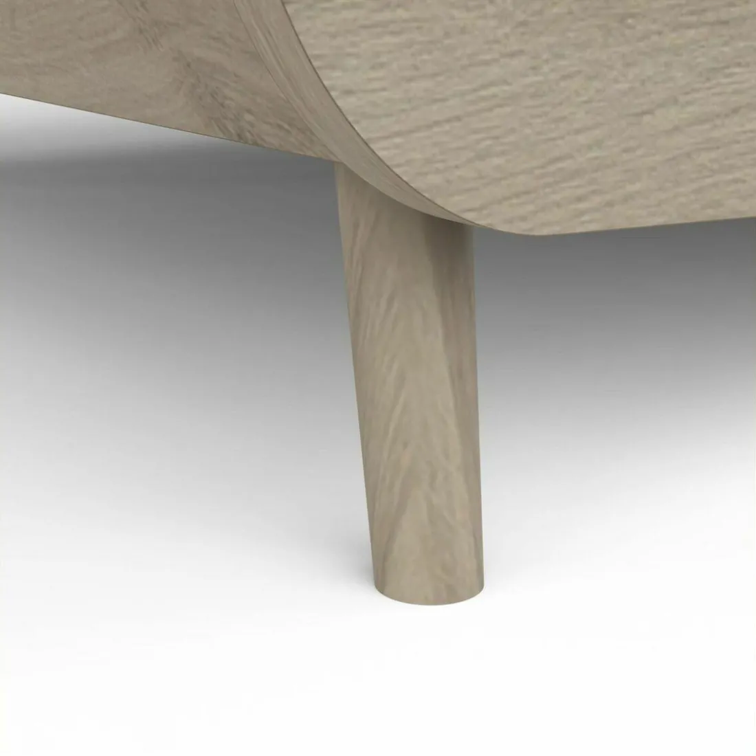 Lit enfant sans barreaux FIRMIANA bleu orage et pin naturel