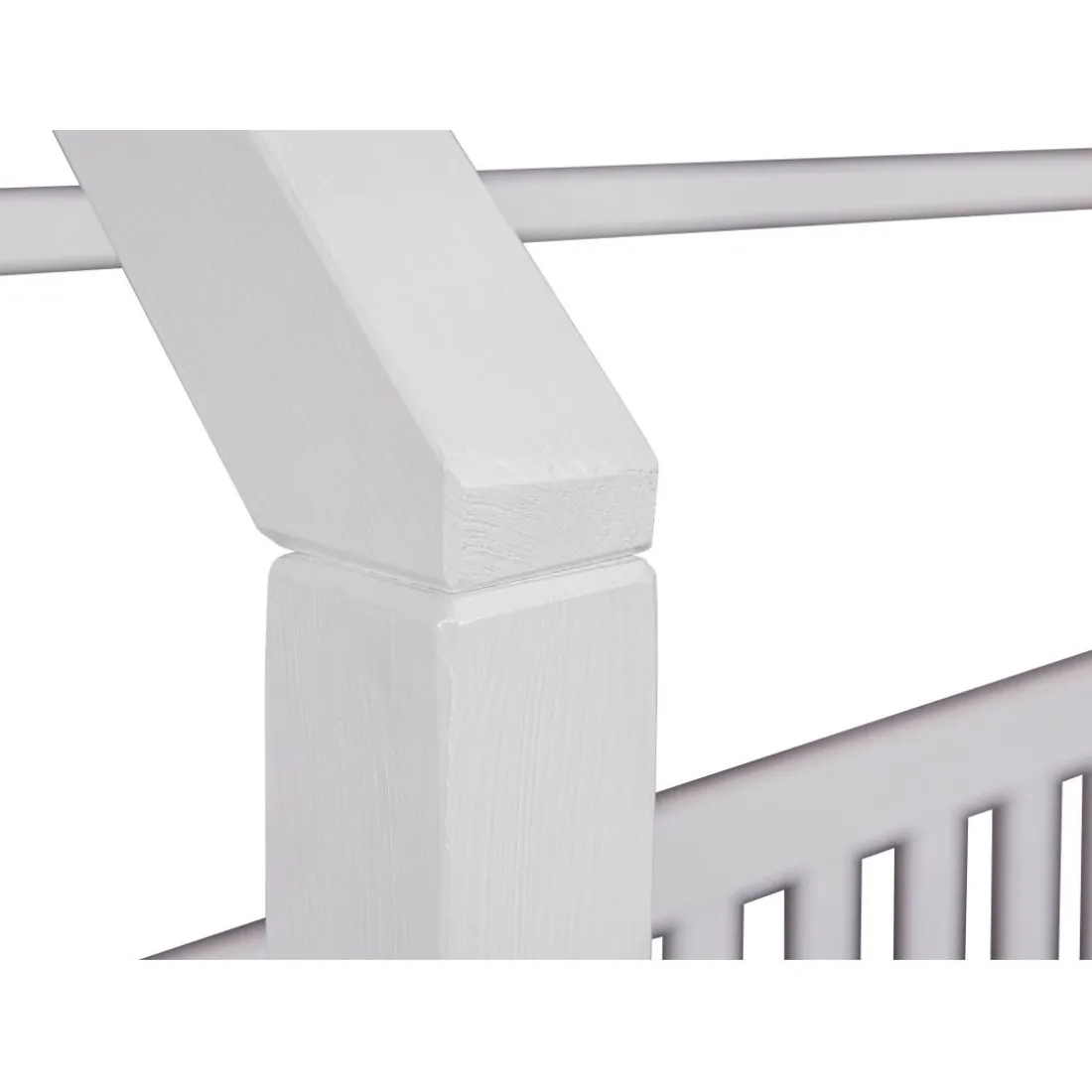 Lit FUNKY HOUSEBED 90x200cm blanc sanc sommier