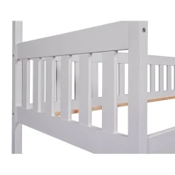 Lit FUNKY HOUSEBED 90x200cm blanc sanc sommier