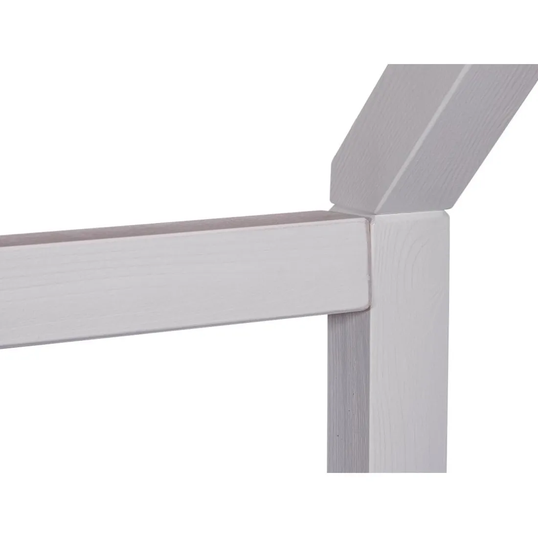 Lit FUNKY HOUSEBED 90x200cm blanc sanc sommier