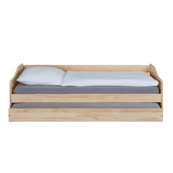 Lit Gigogne en Bois Massif Nature