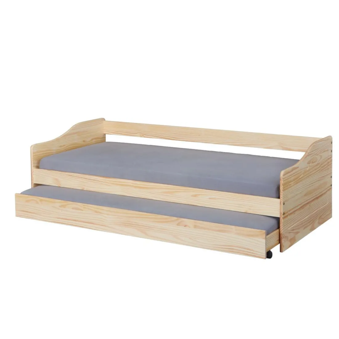 Lit Gigogne en Bois Massif Nature