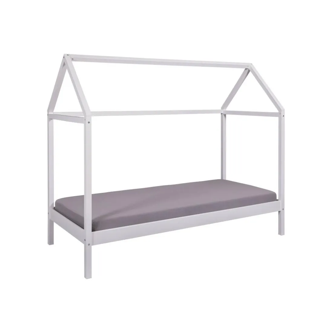 Lit SUN ROAD 90x200 blanc sans sommier