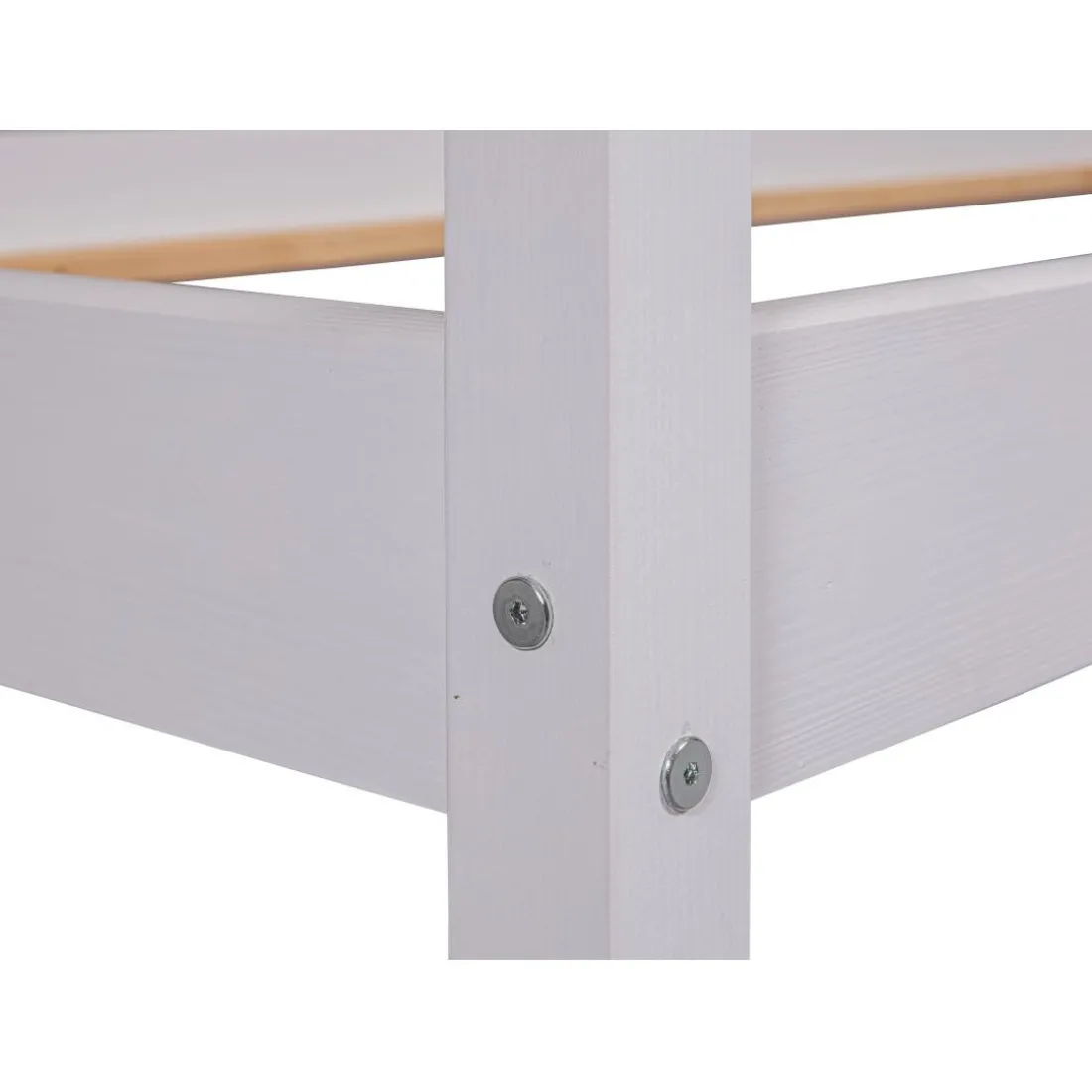 Lit SUN ROAD 90x200 blanc sans sommier