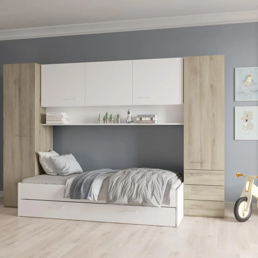 Lit tiroir Tidy Blanc