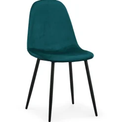 Lot de 4 chaises Gao Velours Vert