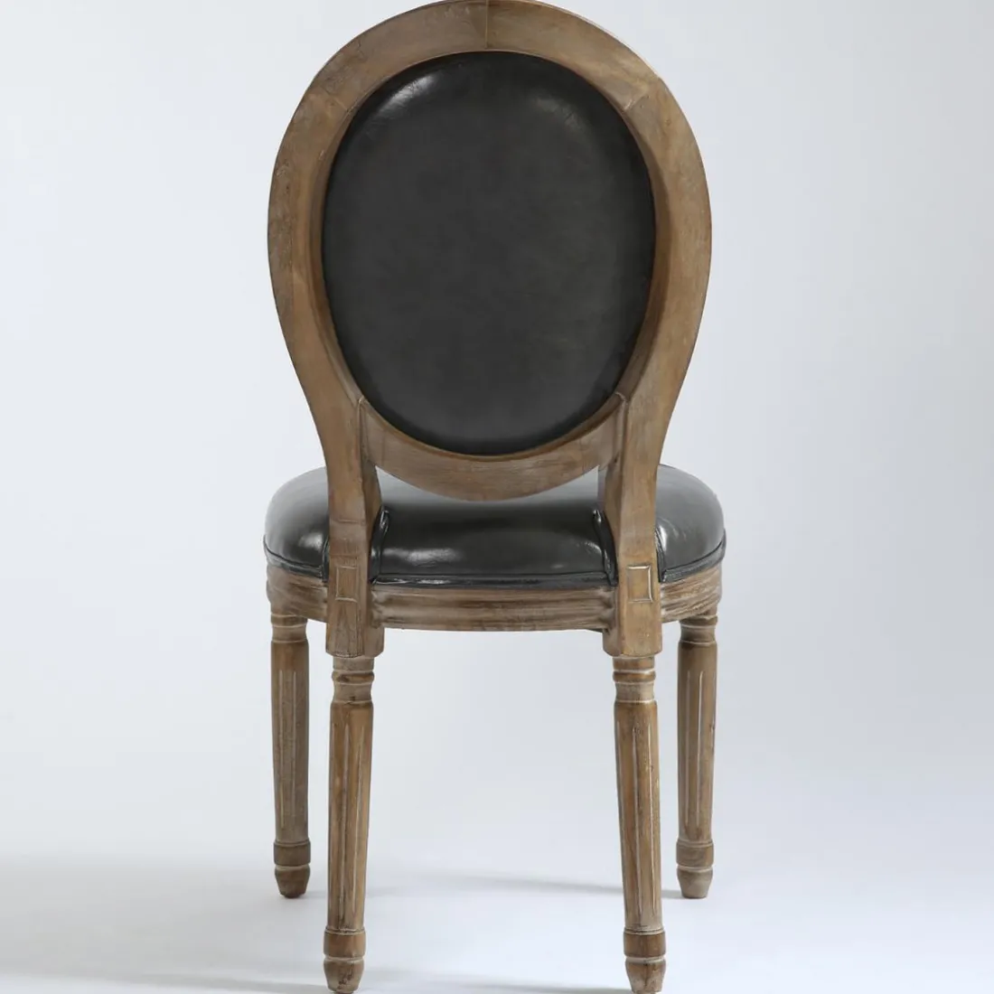 Lot de 2 chaises médaillon Simili (P.U) Gris REGAL