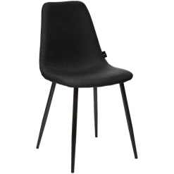 Lot de 2 chaises noires en métal