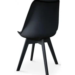 Lot de 2 chaises scandinaves noires NIRA