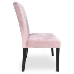 Lot De 2 Chaises SHALIMAN Velours Rose