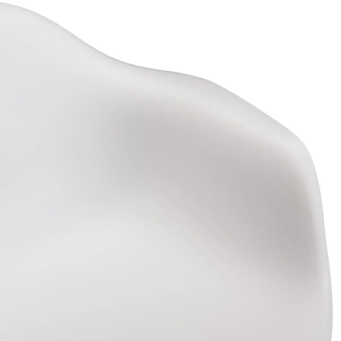 Lot de 6 fauteuils blancs dossier arrondi MALO