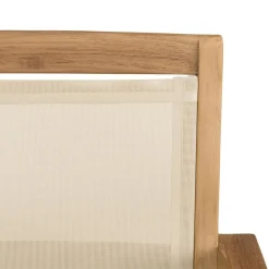 Lot de 2 fauteuils empilables textilène couleur beige