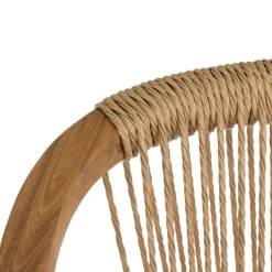 Lot de 2 fauteuils en acacia huilé et cordage synthétique