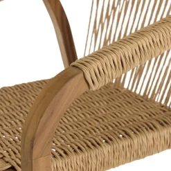 Lot de 2 fauteuils en acacia huilé et cordage synthétique