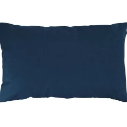 Lot de 2 housses coussins unies rectangulaires - Bleu