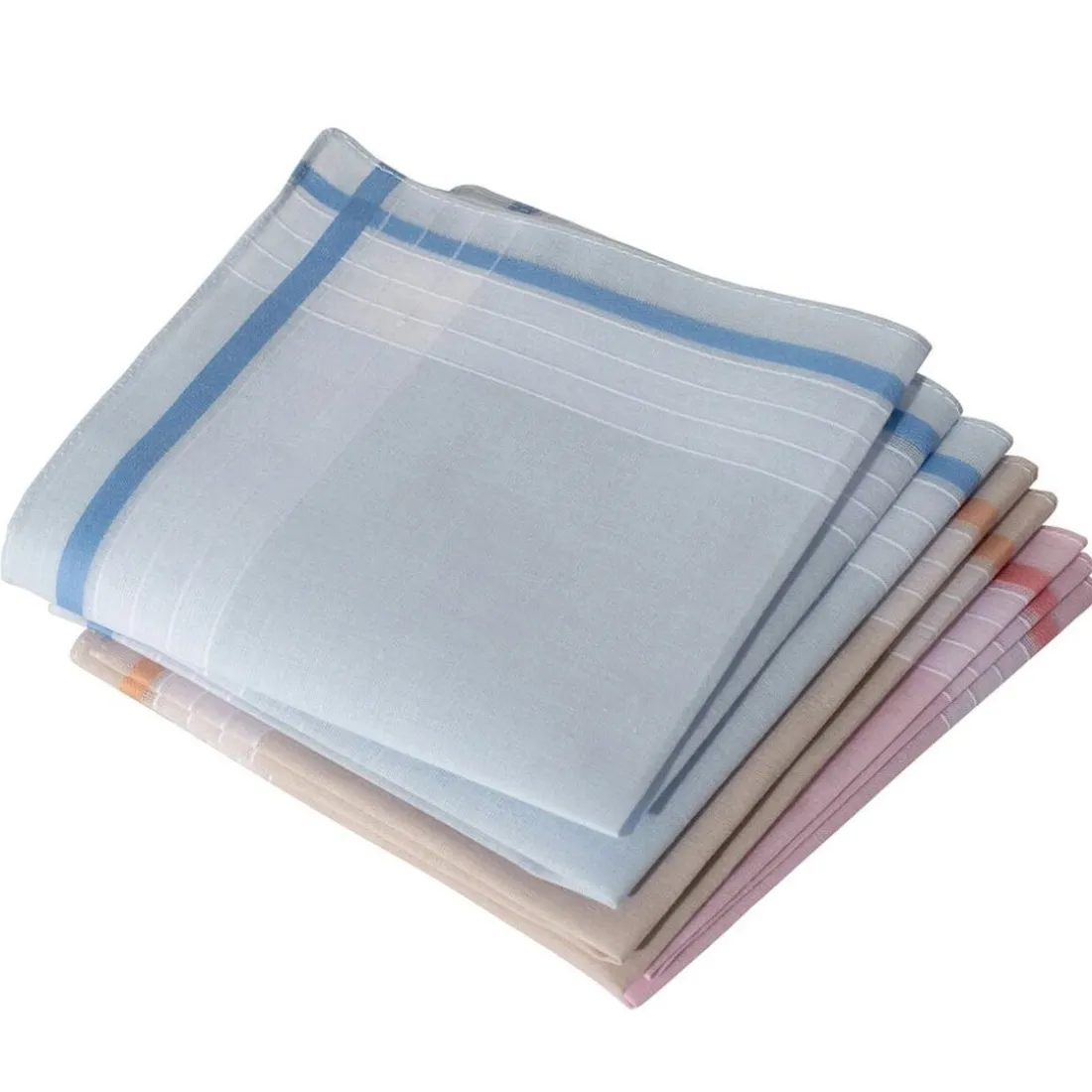 Lot de 12 mouchoirs Homme foncés