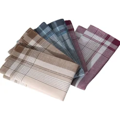 Lot de 12 mouchoirs Homme foncés