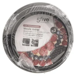 Lot de 3 moules démontables manquevoir