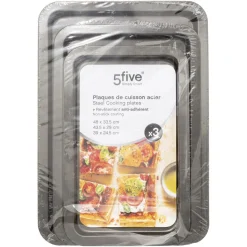 Lot de 3 plaques de cuisson