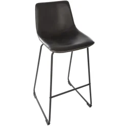 lot de 2 Tabouret de bar noir