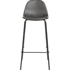 Lot de 2 tabourets de bar gris