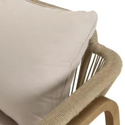 Lot n°1 Salon de jardin 5 p. en acacia beige CELESTIN