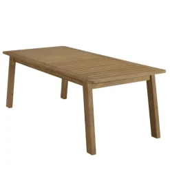 Lot n°3 Salon de jardin acacia beige 6 personnes CELESTIN