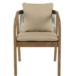 Lot n°4 Salon de jardin acacia vert sapin 6 personnes CELESTIN