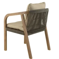 Lot n°4 Salon de jardin acacia vert sapin 6 personnes CELESTIN