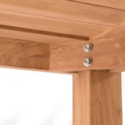 Lot n°167 Salon de jardin en teck et textilène 8/10 personnes