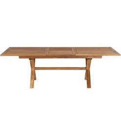 Lot n°163 Salon de jardin en teck et textilène 10/12 personnes