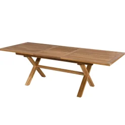 Lot n°163 Salon de jardin en teck et textilène 10/12 personnes