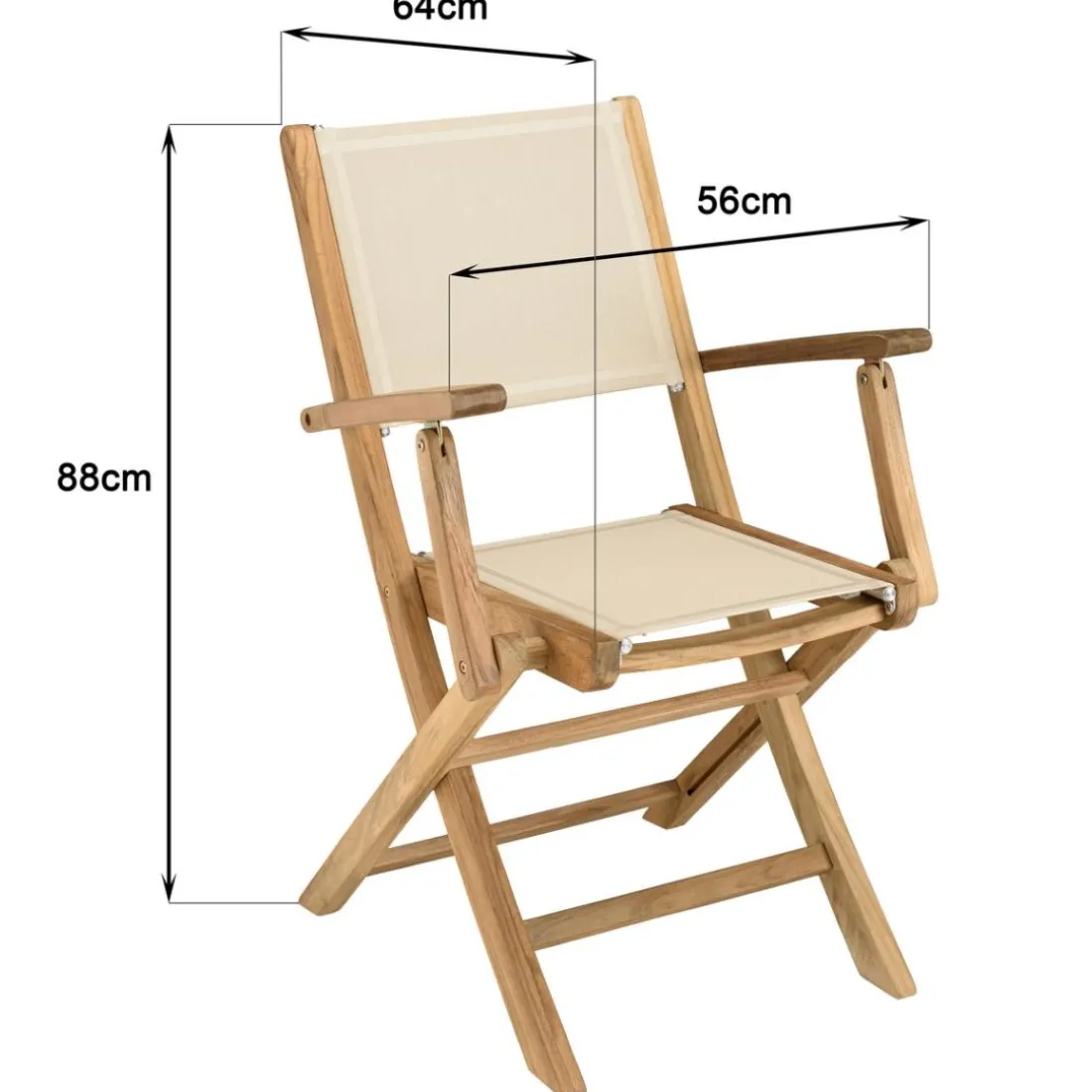 Lot n°160 Salon de jardin en teck et textilène 10/12 personnes