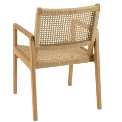 Lot n°29 Salon de jardin teck recyclé rotin synthétique 4 personnes VALERIA