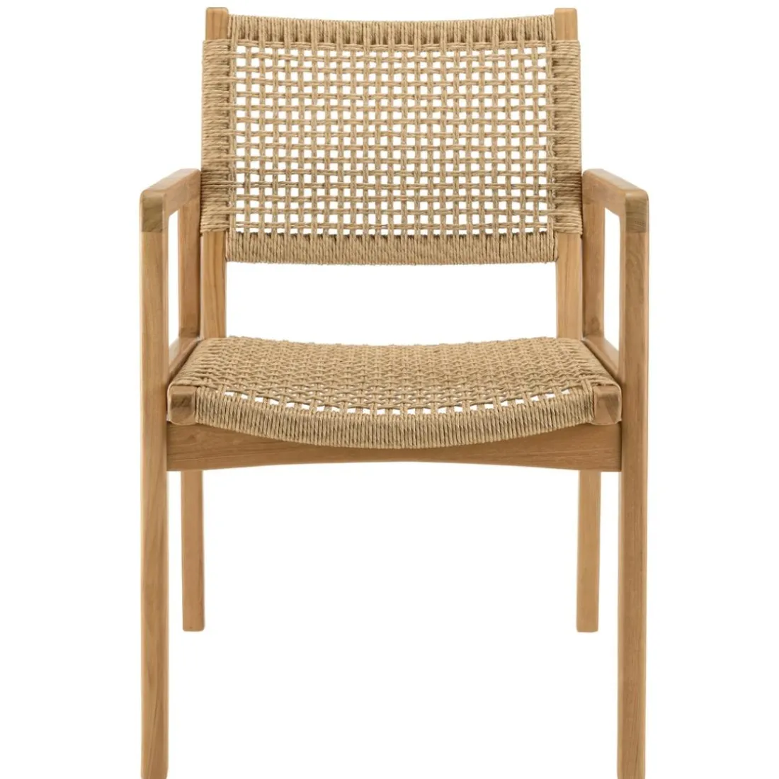 Lot n°29 Salon de jardin teck recyclé rotin synthétique 4 personnes VALERIA