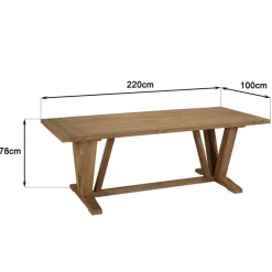 Lot n°19 Salon de jardin teck recyclé et rotin synthétique KALLY