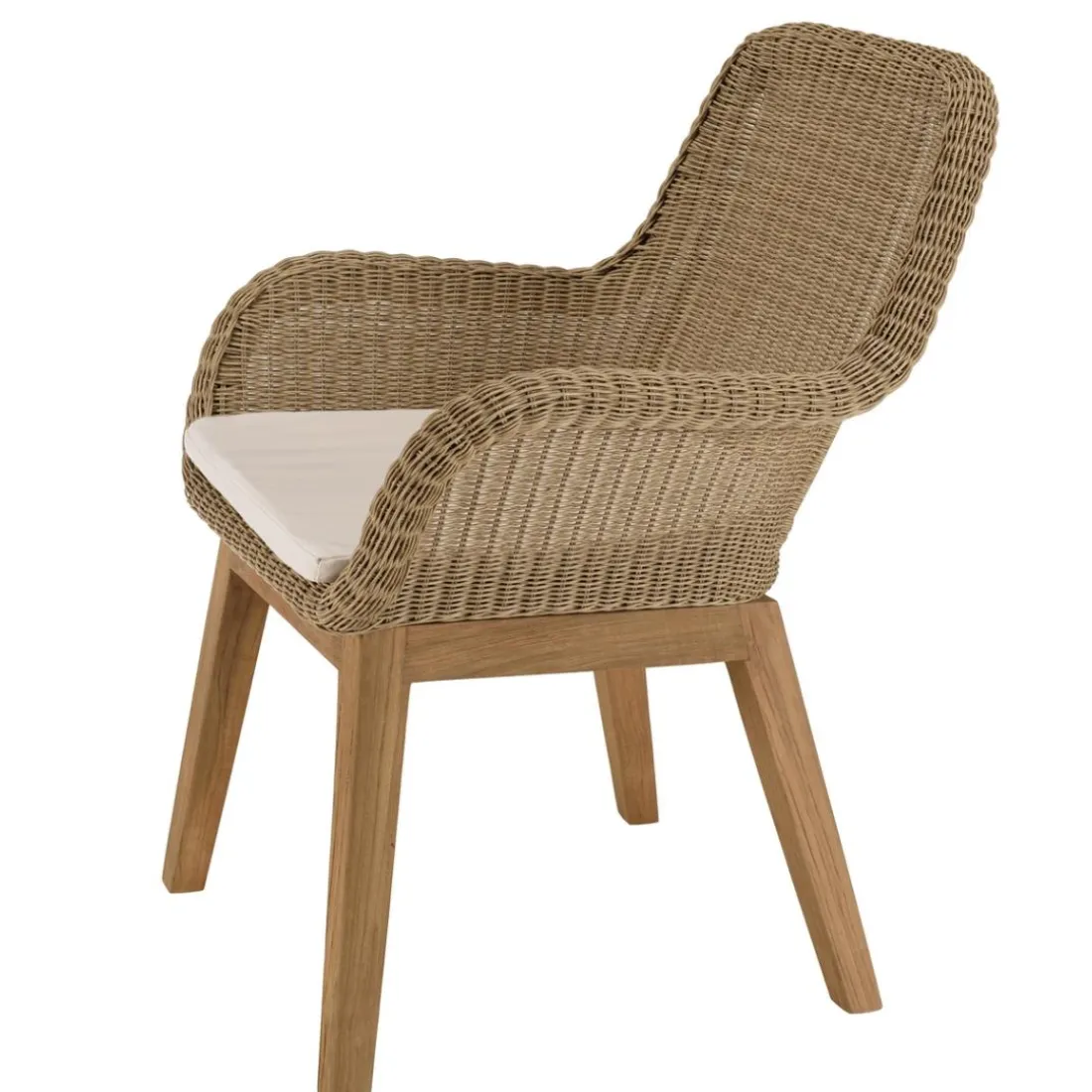 Lot n°6 Salon de jardin teck recyclé rotin synthétique 8/10 personnes KALLY