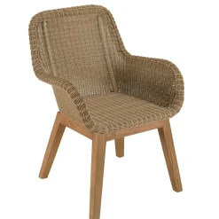 Lot n°6 Salon de jardin teck recyclé rotin synthétique 8/10 personnes KALLY