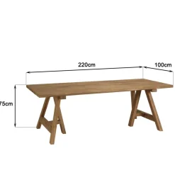 Lot n°23 Salon de jardin teck recyclé et rotin synthétique KALLY