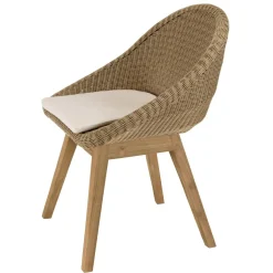 Lot n°20 Salon de jardin teck recyclé et rotin synthétique KALLY