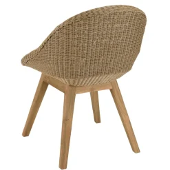 Lot n°20 Salon de jardin teck recyclé et rotin synthétique KALLY