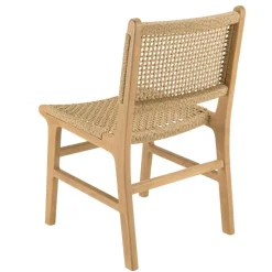 Lot n°23 Salon de jardin teck recyclé rotin synthétique 4 personnes VALERIA